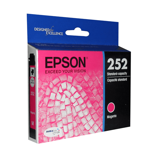 Epson 252 Magenta Ink Cartridge, Standard Capacity (T252320) - toners.ca