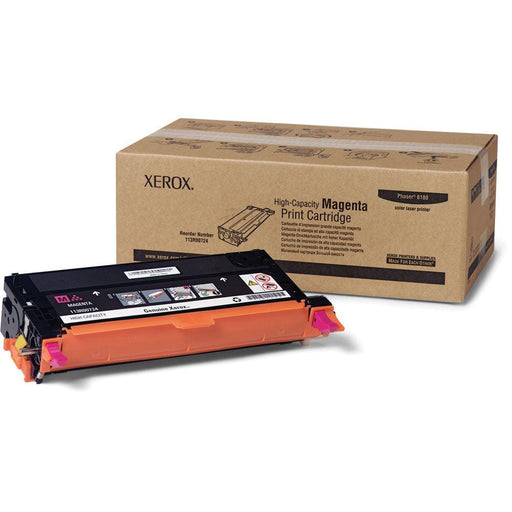 Xerox Phaser 6180 Magenta Toner Cartridge, High Capacity, Genuine OEM - toners.ca
