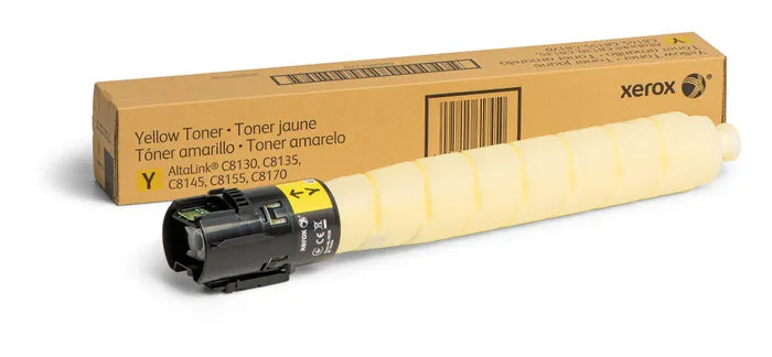 Xerox AltaLink C8130 Yellow Toner Cartridge,  Genuine OEM - toners.ca