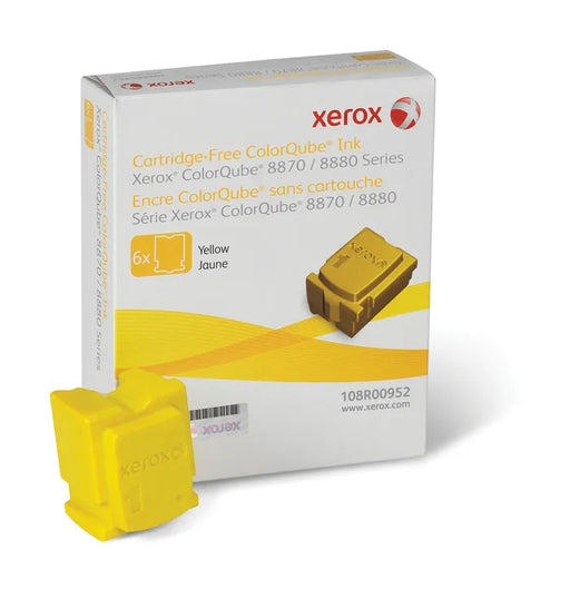Xerox ColorQube 8870 Yellow Solid Ink Cartridge, 6/box, Genuine OEM - toners.ca