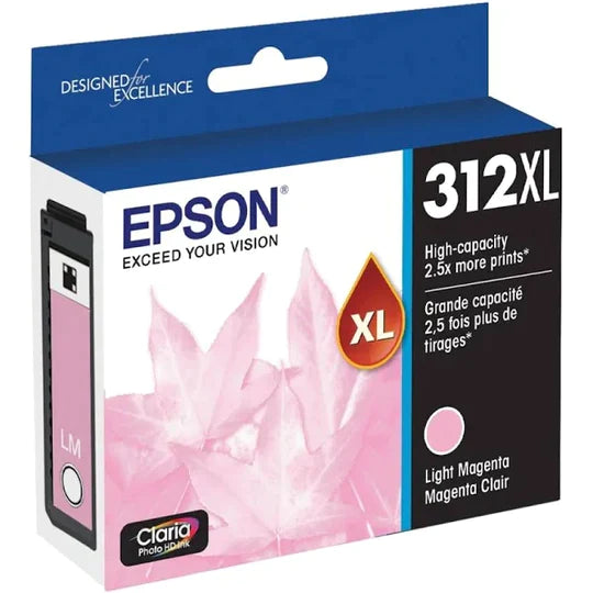 T312XL620 Epson 312XL  Claria XL High Capacity Light Cyan Original Ink Cartridge - toners.ca